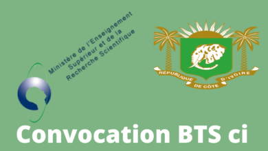 Retrait des convocations BTS 2022 Côte d'Ivoire